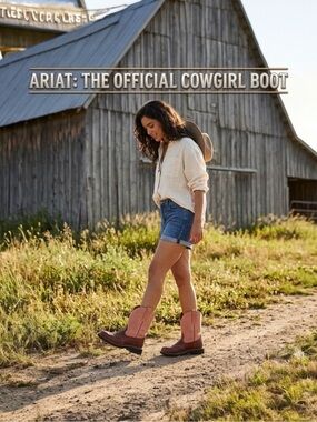 Ariat Women's Fatbaby Gem Western Boots - Size 7.5